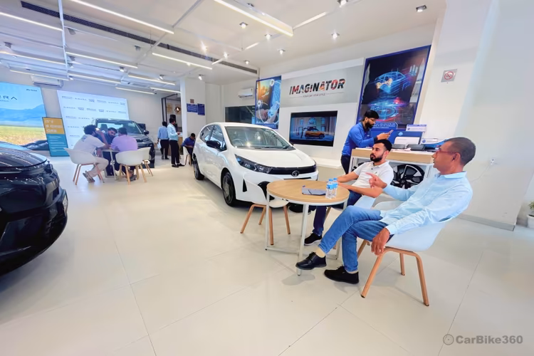 Zedex Tata - Sector 48 Showroom Interior Consultation area view Zedex Tata - Sector 48 Showroom Interior Consultation area view