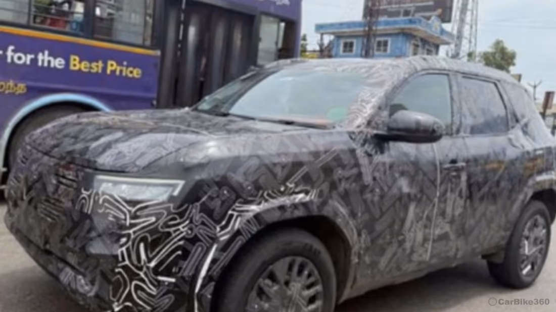 Nissan Tekton Spotted Again While Testing in India Audio