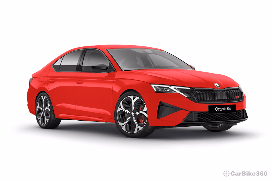 Skoda Octavia RS Velvet Red Color Skoda Octavia RS Velvet Red Color