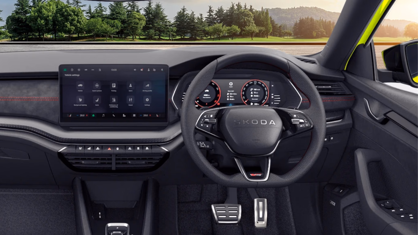 Sport RS-badged three-spoke steering wheel Sport RS-badged three-spoke steering wheel