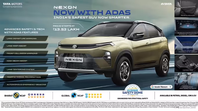 Tata Nexon Receives ADAS and Unveils Stunning Dark Red Edition