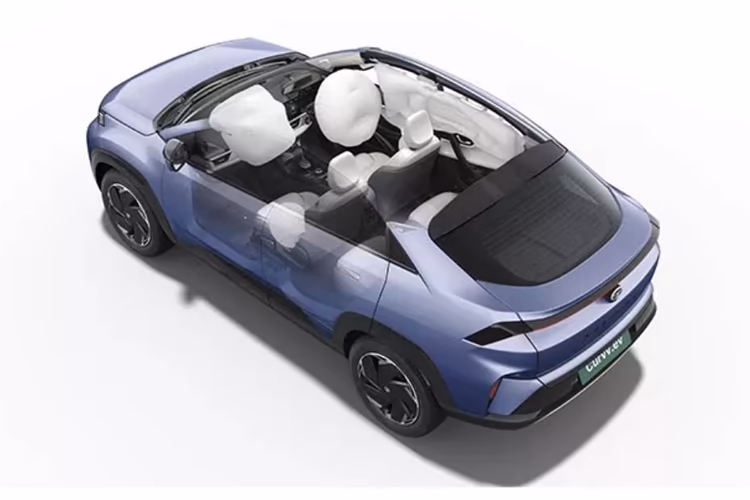 Tata Curvv EV 6 Airbags (Driver, Front Passenger, 2 Curtain, Driver Side, Front Passenger Side) Tata Curvv EV 6 Airbags (Driver, Front Passenger, 2 Curtain, Driver Side, Front Passenger Side)