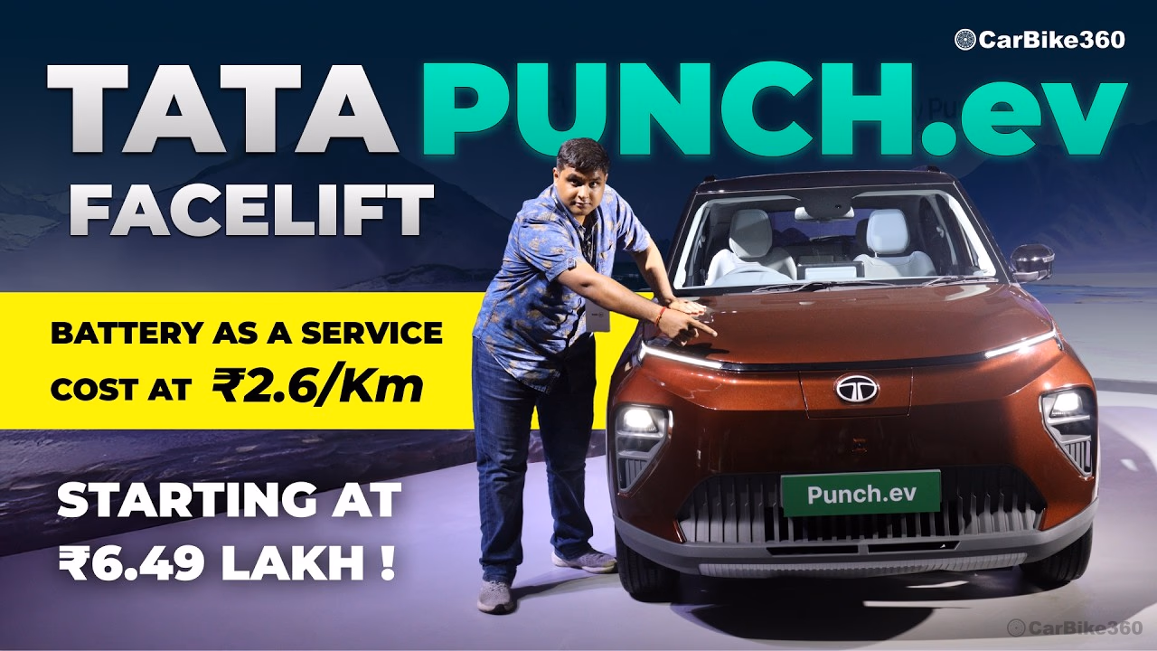 Tata Punch.ev Facelift Launched With Lifetime Battery Warranty at ₹2.6/km BAAS!
