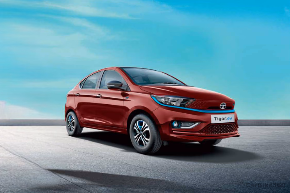Tata Tigor EV Right Rear Three Quarter Tata Tigor EV Right Rear Three Quarter