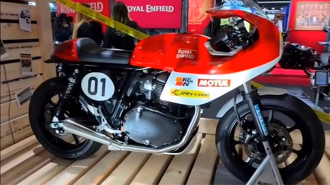 The Upcoming Royal Enfield Continental GT 750 Prototype Unveiled at Motoverse 2025 Audio