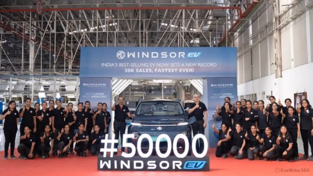MG Windsor Becomes The Fastest EV To Achieve 50,000 Sales Records in 400 Days Audio