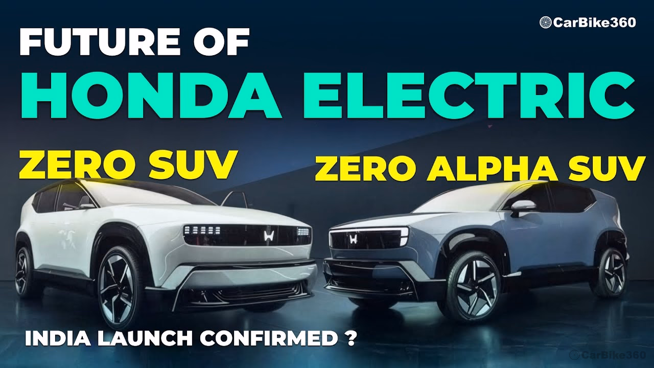 Honda India's First EV Zero & Zero Alpha With 500 Km (IDC) Range + AWD Launching Soon!