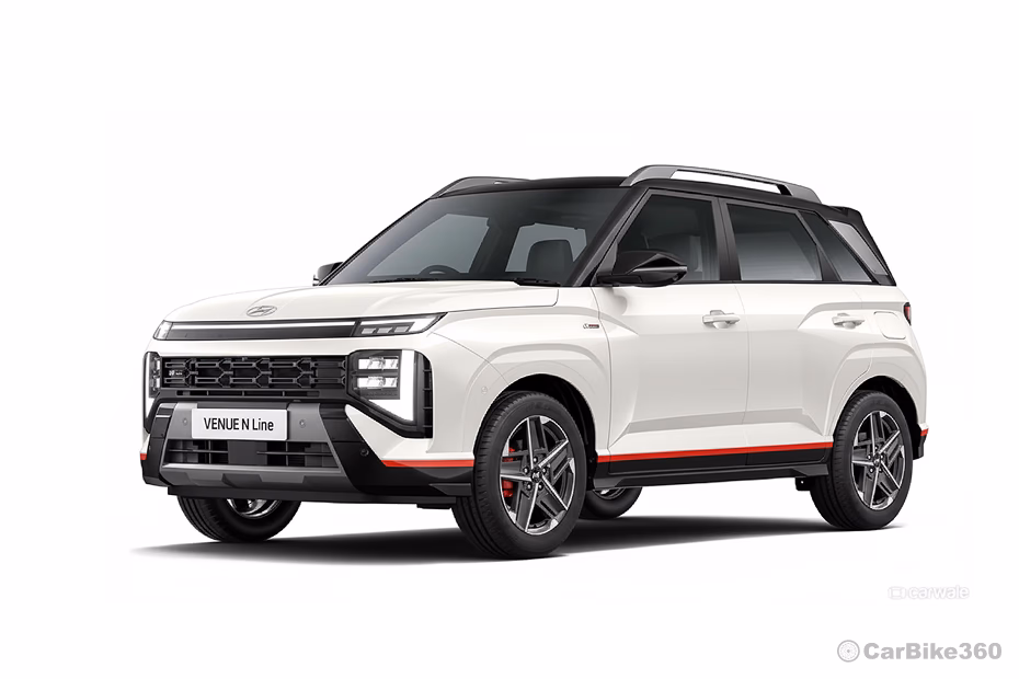 Hyundai New Venue N Line Atlas White with Abyss Black Roof Hyundai New Venue N Line Atlas White with Abyss Black Roof