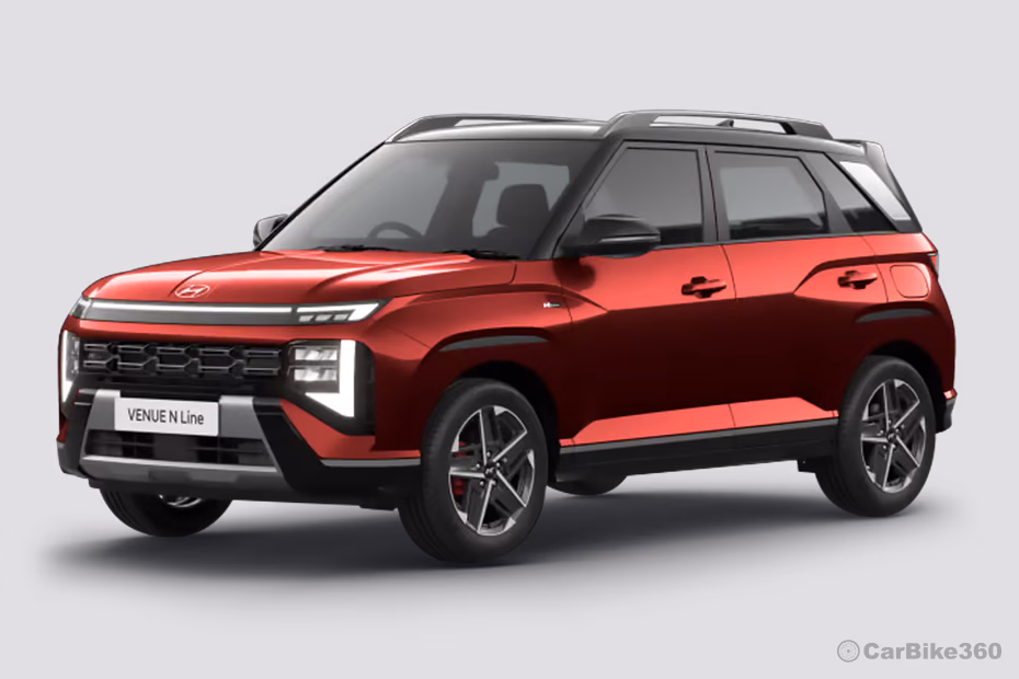 Hyundai Venue N Line front left three quarter exterior view Hyundai Venue N Line front left three quarter exterior view