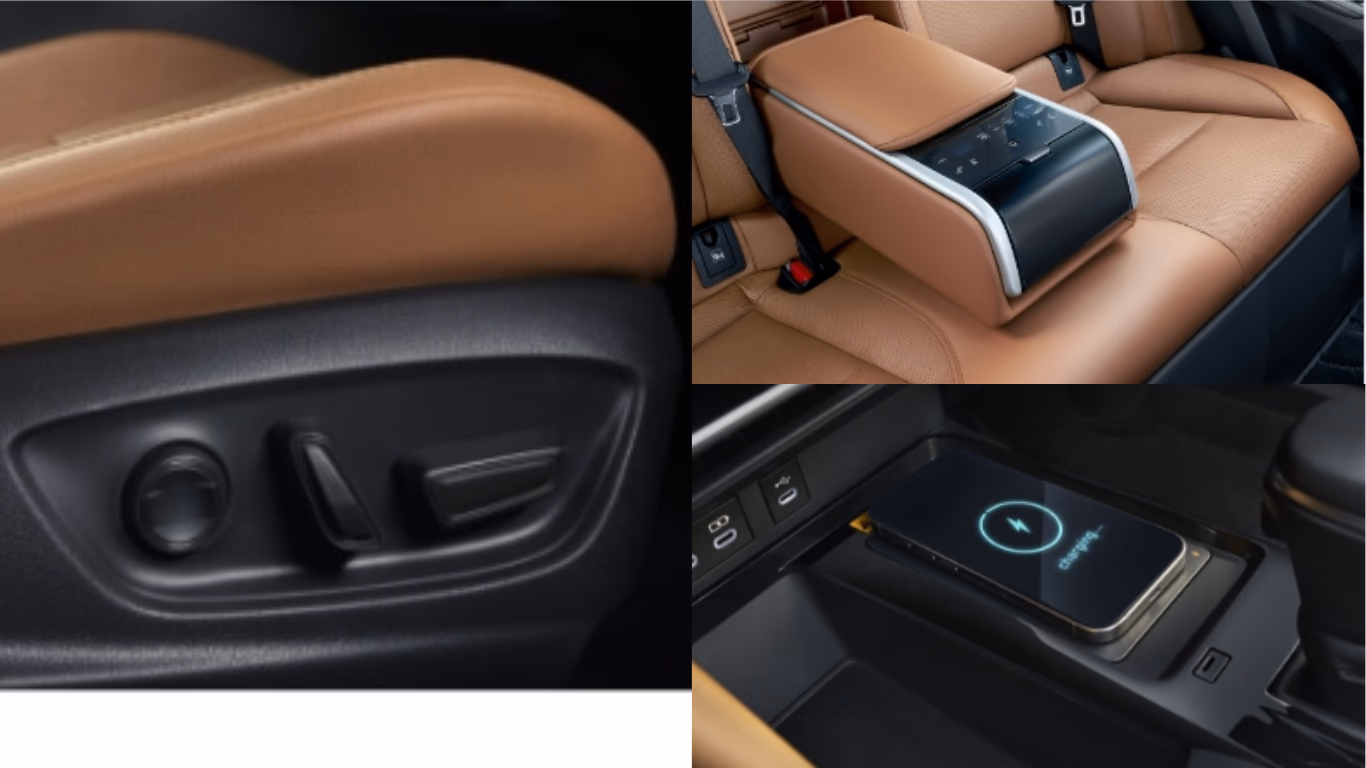 Toyota Adjustable Seats & Mobile Charging