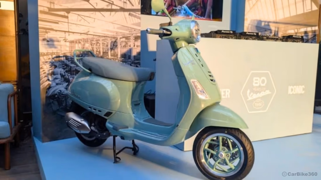 Vespa Tech 80th Special Edition launched in India, 80 Years Heritage in Green Audio