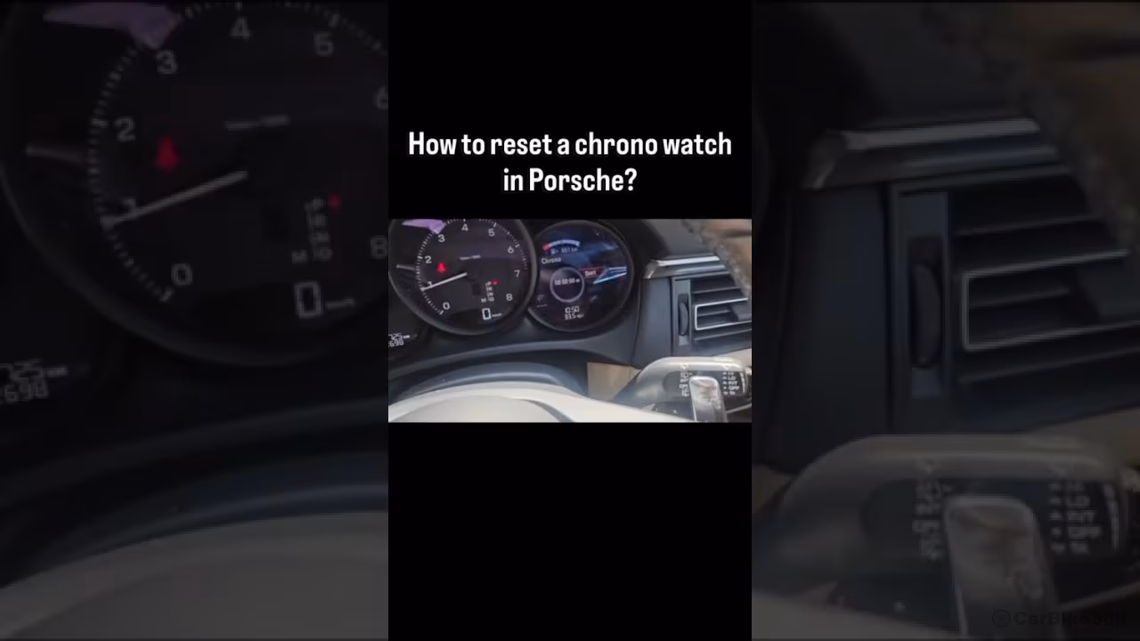 How to Reset a Porsche Chronograph Watch