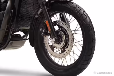 1917-inch spoked wheels designed for balanced road and off-road performance