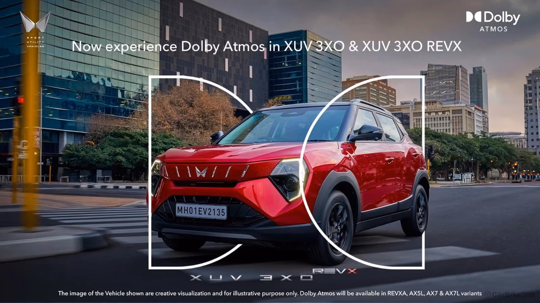 Mahindra Brings Dolby Atmos to Mass Market with XUV 3X0 REVX A: Becomes World’s First SUV Under Rs 12 Lakh To Be Featured Audio