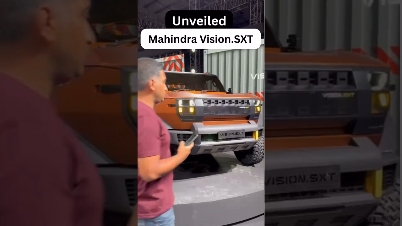 Mahindra Vision SXT Concept | Futuristic SUV Revealed