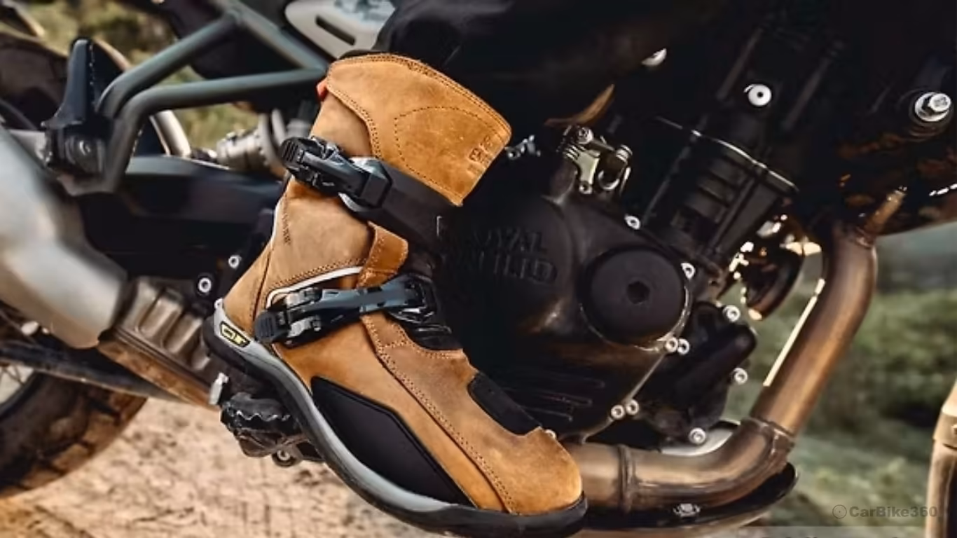 Royal Enfield Wanderer Waterproof Riding Boots Tan Colour India Launch