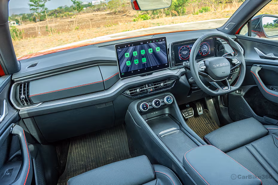 Skoda Kodiaq RS Interior Front Passenger cabin View Skoda Kodiaq RS Interior Front Passenger cabin View