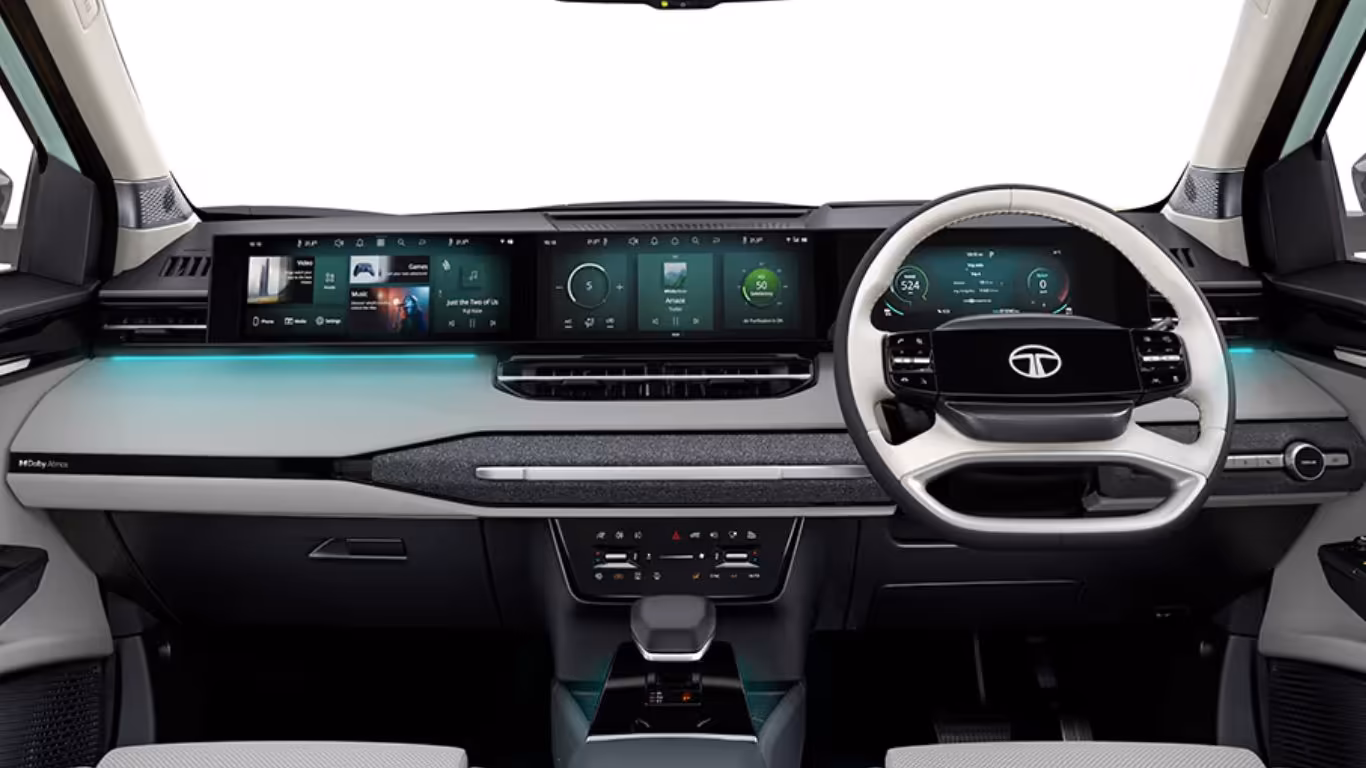 Tata Sierra EV Dashboard View
