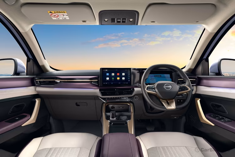 Nissan Tekton dashboard with floating touchscreen infotainment system Nissan Tekton dashboard with floating touchscreen infotainment system
