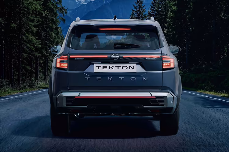 Nissan Tekton Indigo Blue colour SUV Rear Exterior view Nissan Tekton Indigo Blue colour SUV Rear Exterior view