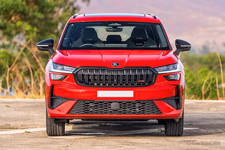 Skoda Kodiaq RS Velvet Red SUV Bold Front Exterior with LED DRLs