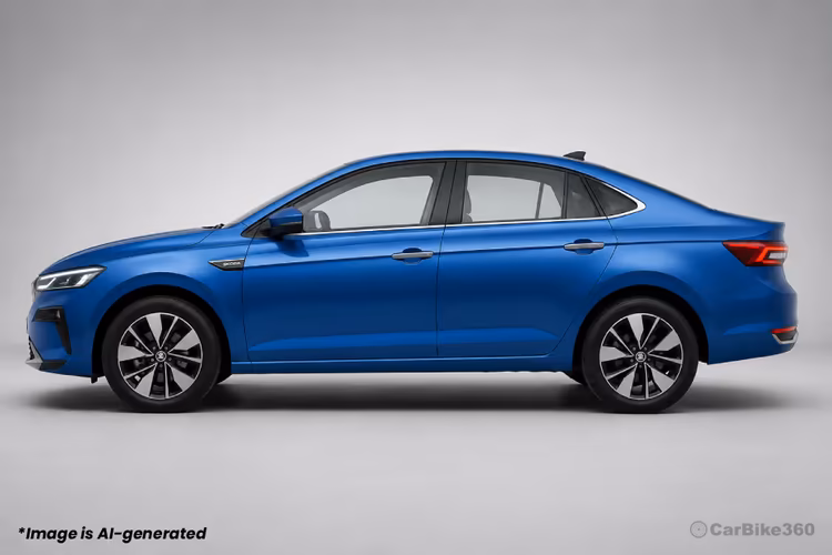 Skoda Slavia Facelift Sedan Left Side Profile close view Skoda Slavia Facelift Sedan Left Side Profile close view